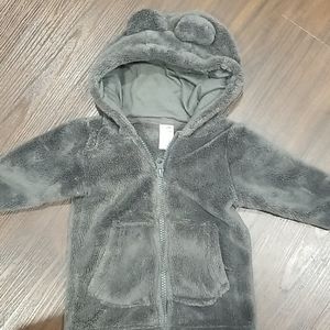 4/$15 Fuzzy Bear Zip Up Hoodie
